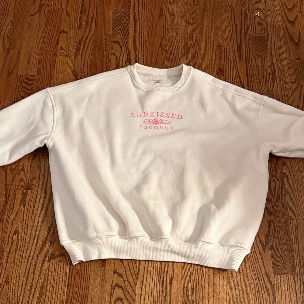 Sunkissed Coconut Women's White Sweater